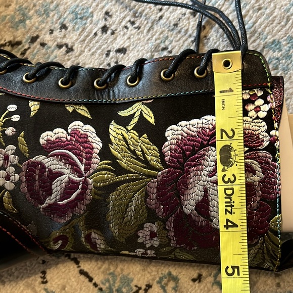 L'Artiste Stylista Floral Lace-Up Heeled Leather Boots - Picture 15 of 17